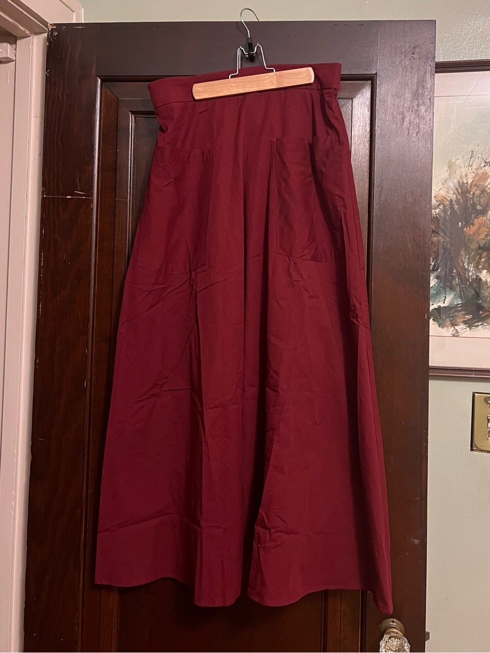 This is My Housedress Stella Skirt ONLY in Pinot Noir, size M